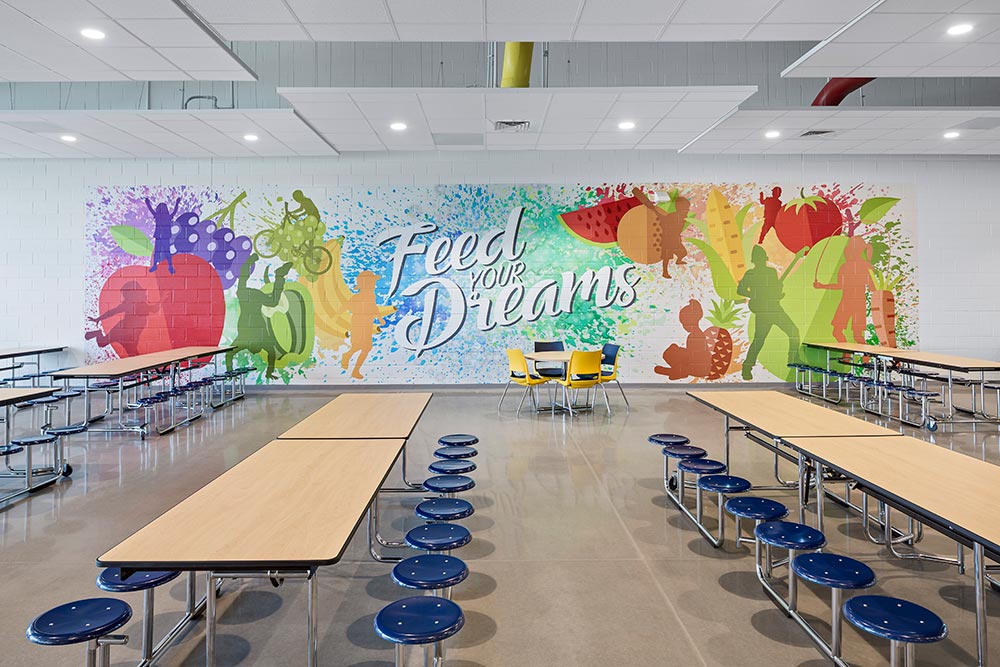 Drayton Mills Elementary Firewater Photography Cafeteria